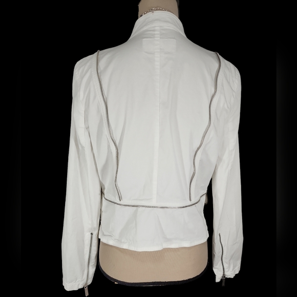 Michael Kors White Zippered Jacket. 10 - Picture 3 of 16